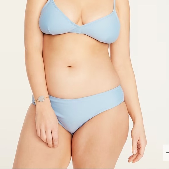 J. Crew Classic full-coverage bikini bottom in Blue Mist size XL NWT BC114 - Picture 1 of 12